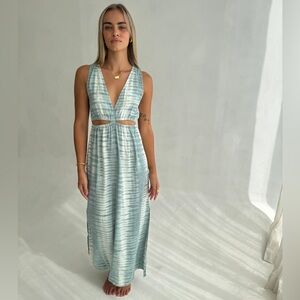 Maurie + Eve SLOW MORNINGS MIDI DRESS - TEAL